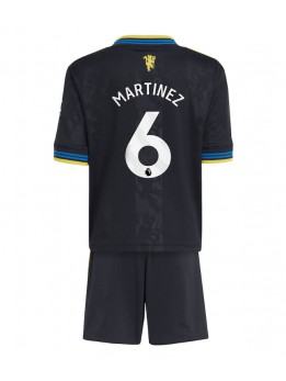 Billige Manchester United Lisandro Martinez #6 Tredjedraktsett Barn 2025-26 Kortermet (+ Korte bukser)